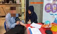 برگزاری ایستگاه سلامت درمرکز آموزشی درمانی قلب حضرت سیدالشهداء(ع)